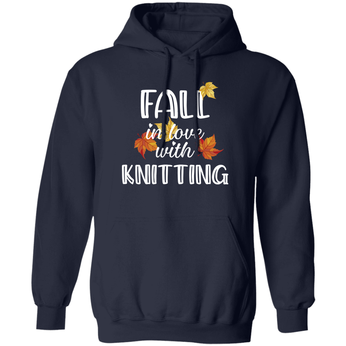Fall in Love with Knitting Pullover Hoodie