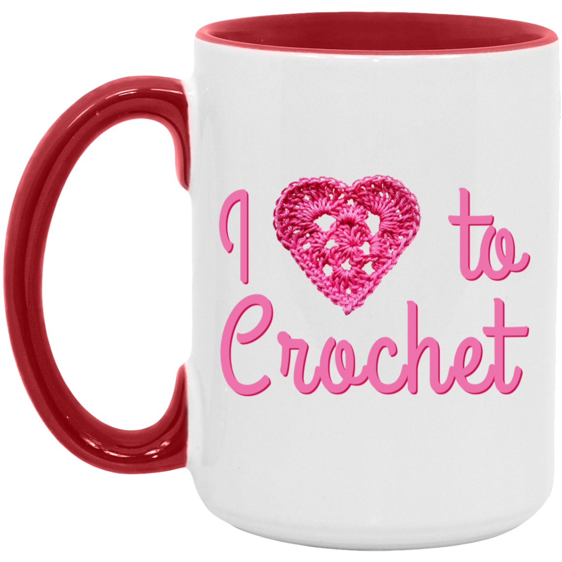 I Heart to Crochet Mugs