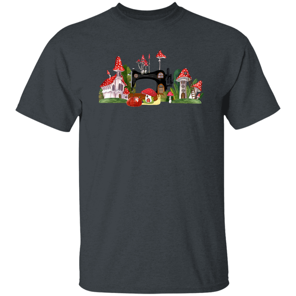 Sewing Machine Mushroom Village T-Shirt