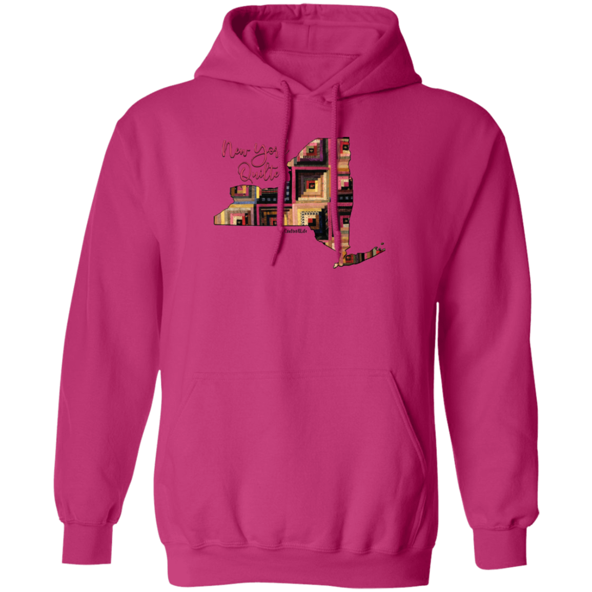 New York Quilter Pullover Hoodie, Gift for Quilting Friends and Family