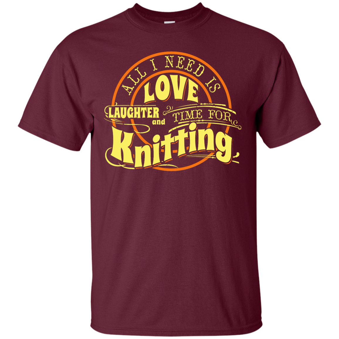 Time for Knitting (yellow) Custom Ultra Cotton T-Shirt - Crafter4Life - 7