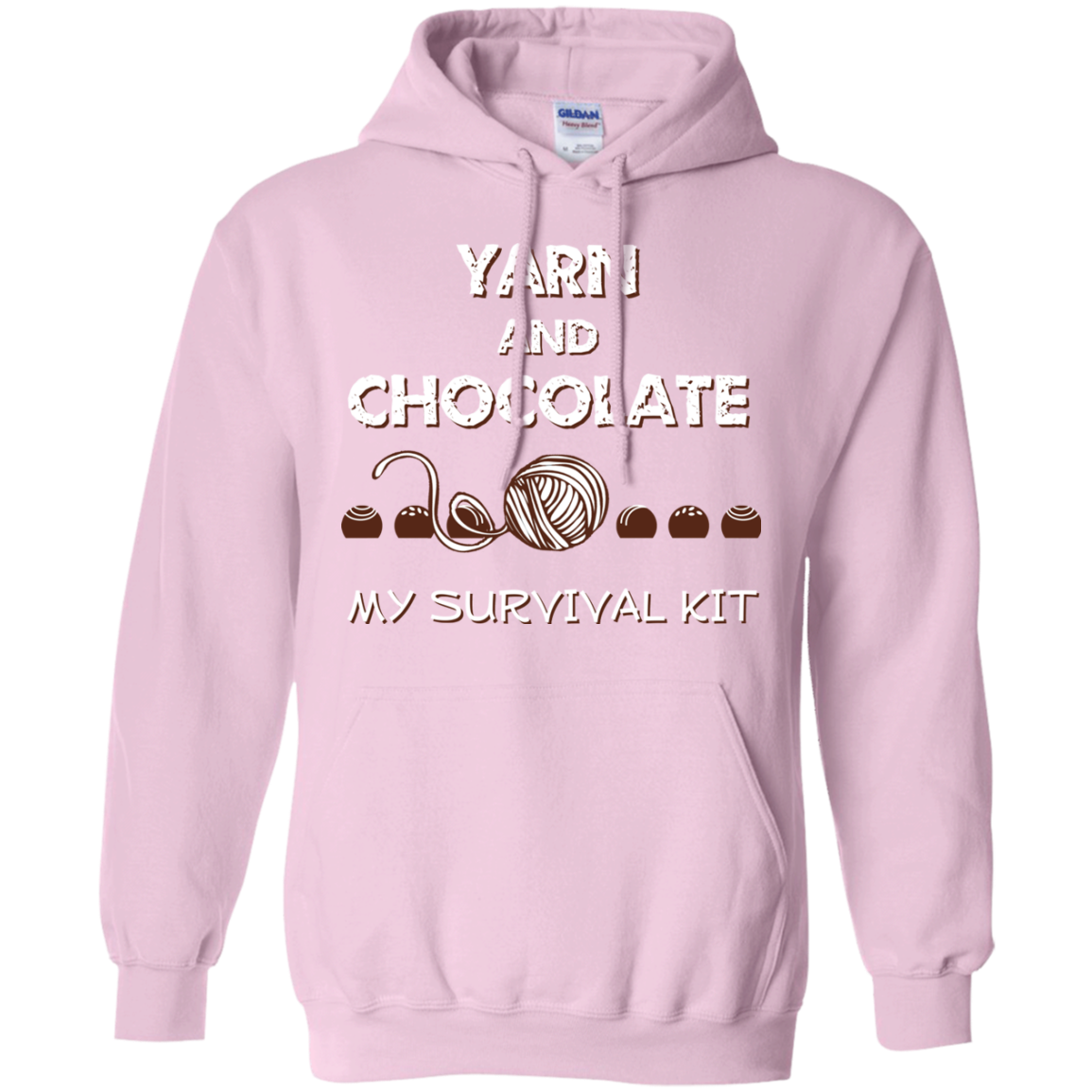 Yarn and Chocolate Pullover Hoodie