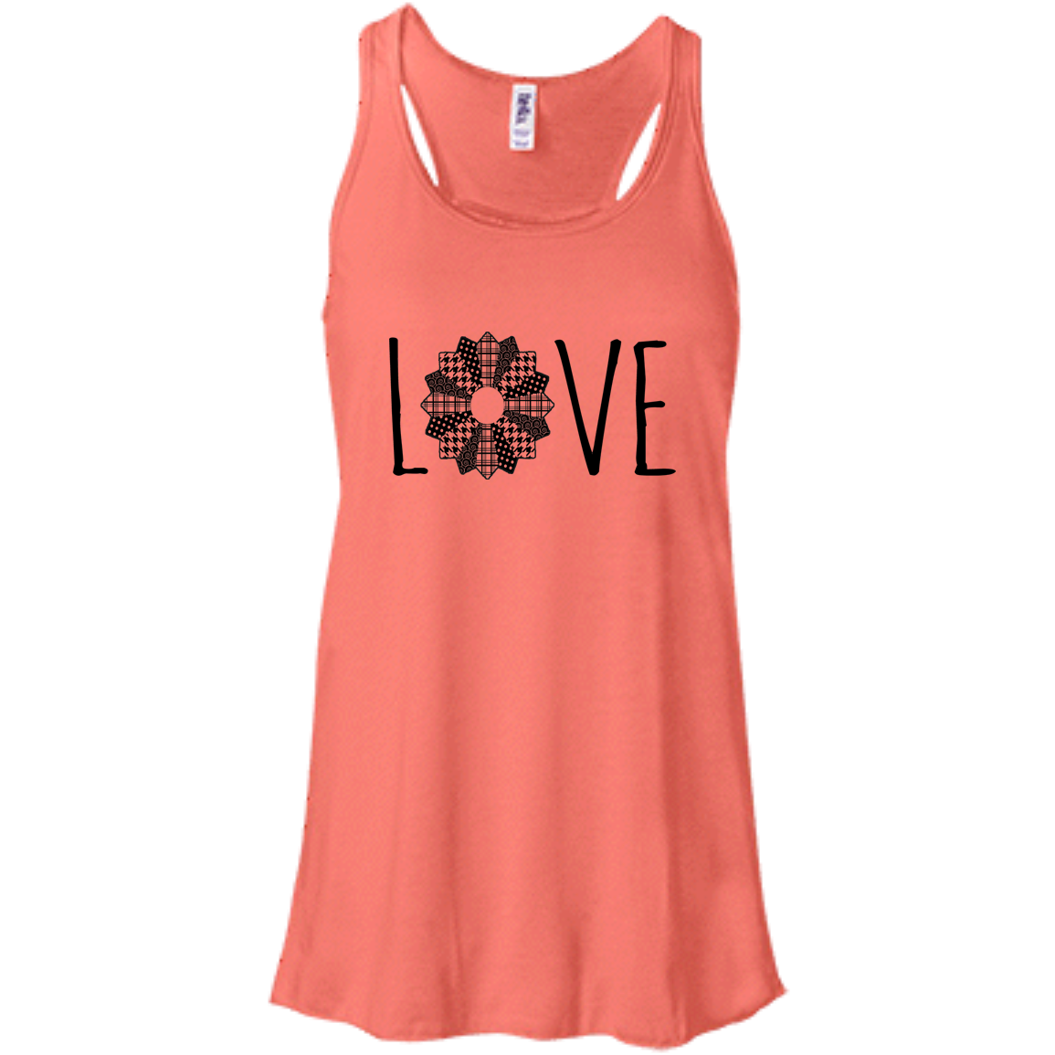 LOVE Quilt Flowy Racerback Tank