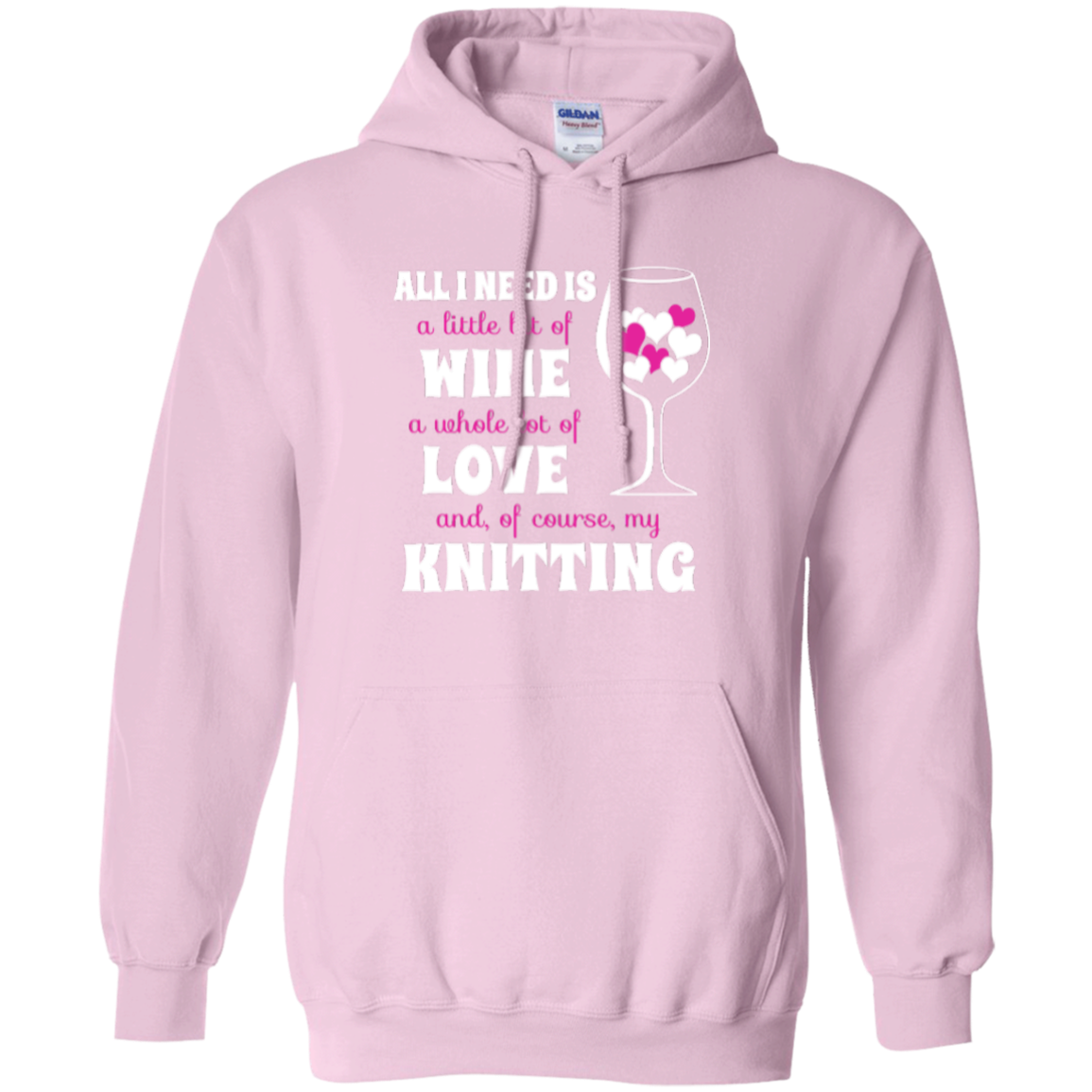 All I Need is Wine-Love-Knitting Pullover Hoodies - Crafter4Life - 11