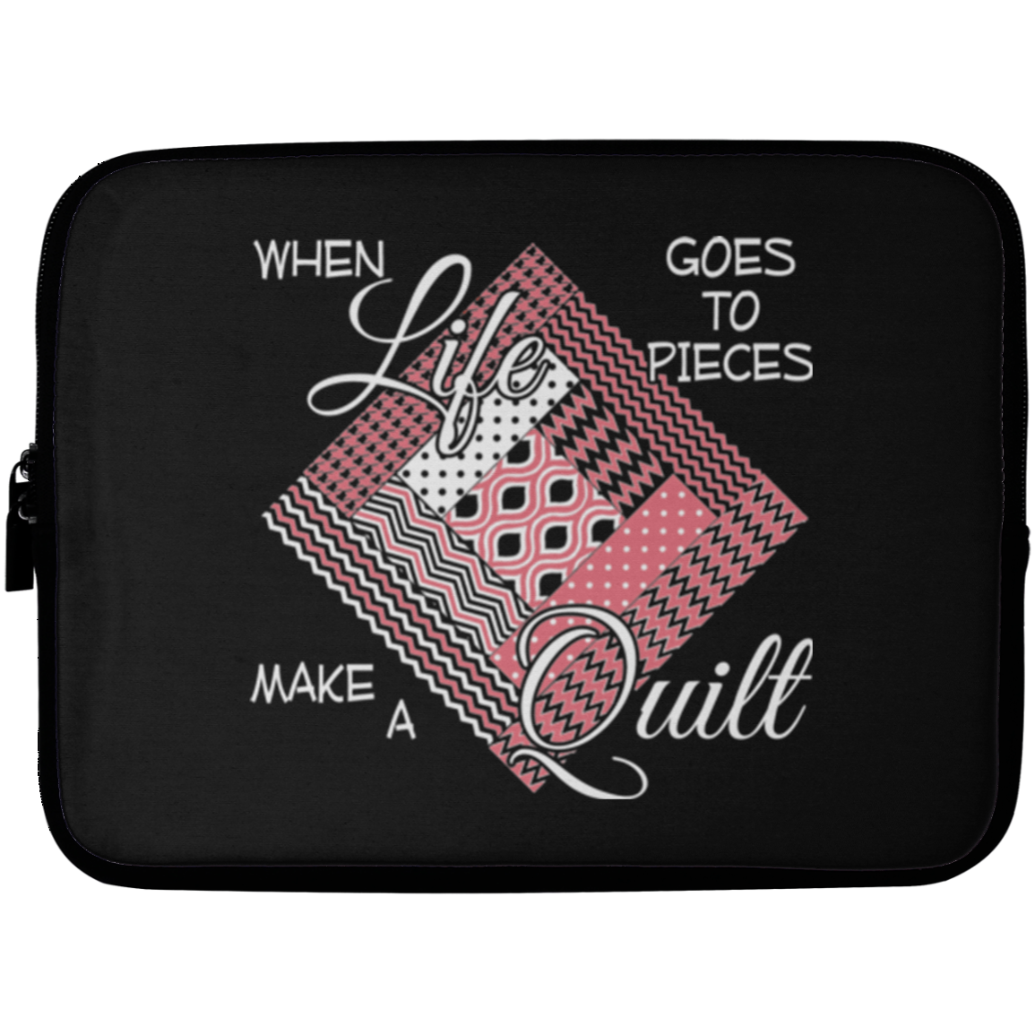 Make a Quilt (pink) Laptop Sleeves