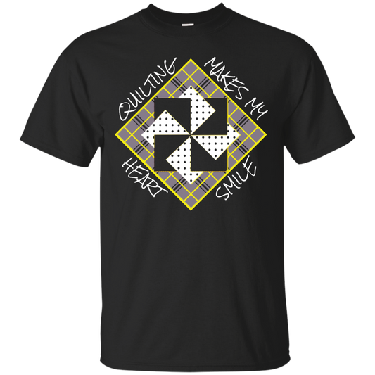 Quilting Makes My Heart Smile Custom Ultra Cotton T-Shirt