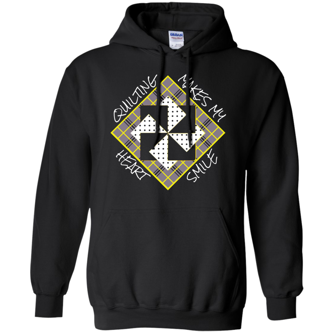Quilting Makes My Heart Smile Pullover Hoodie