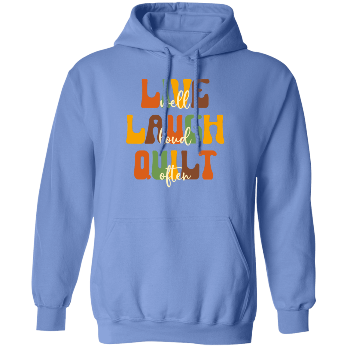 Live Well Quilt Often Hoodie