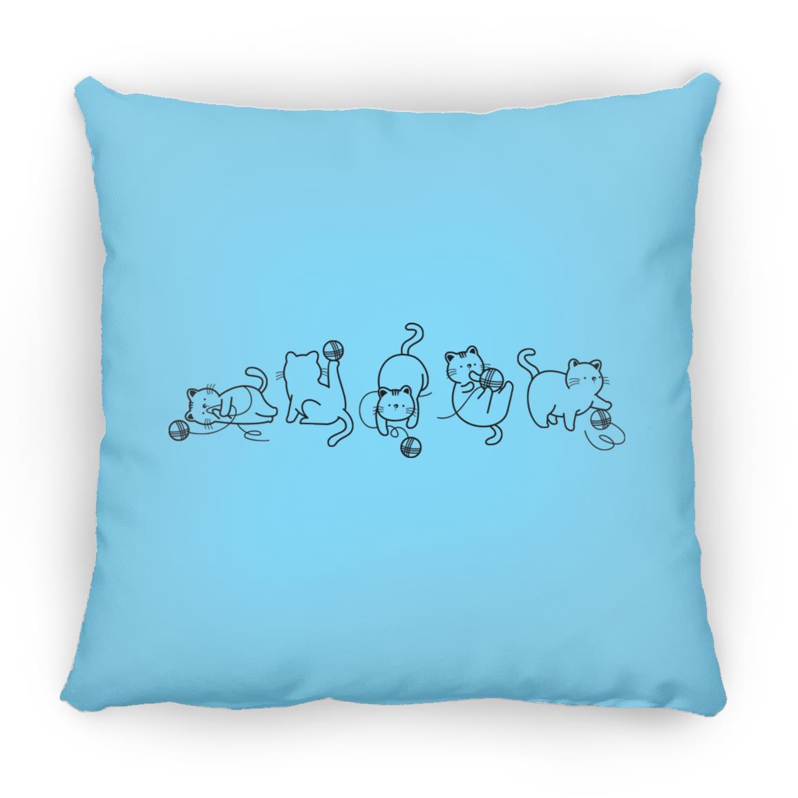 Cats & Yarn Pillows