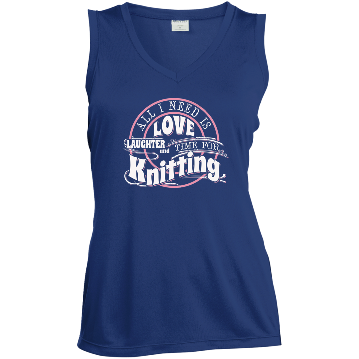 Time for Knitting Ladies Sleeveless Moisture Absorbing V-Neck