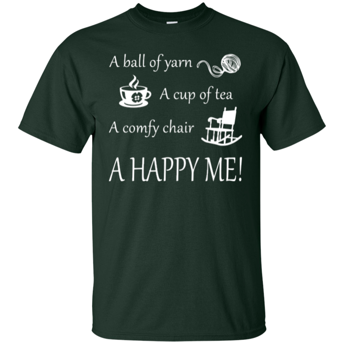 A Happy Me Custom Ultra Cotton T-Shirt - Crafter4Life - 5