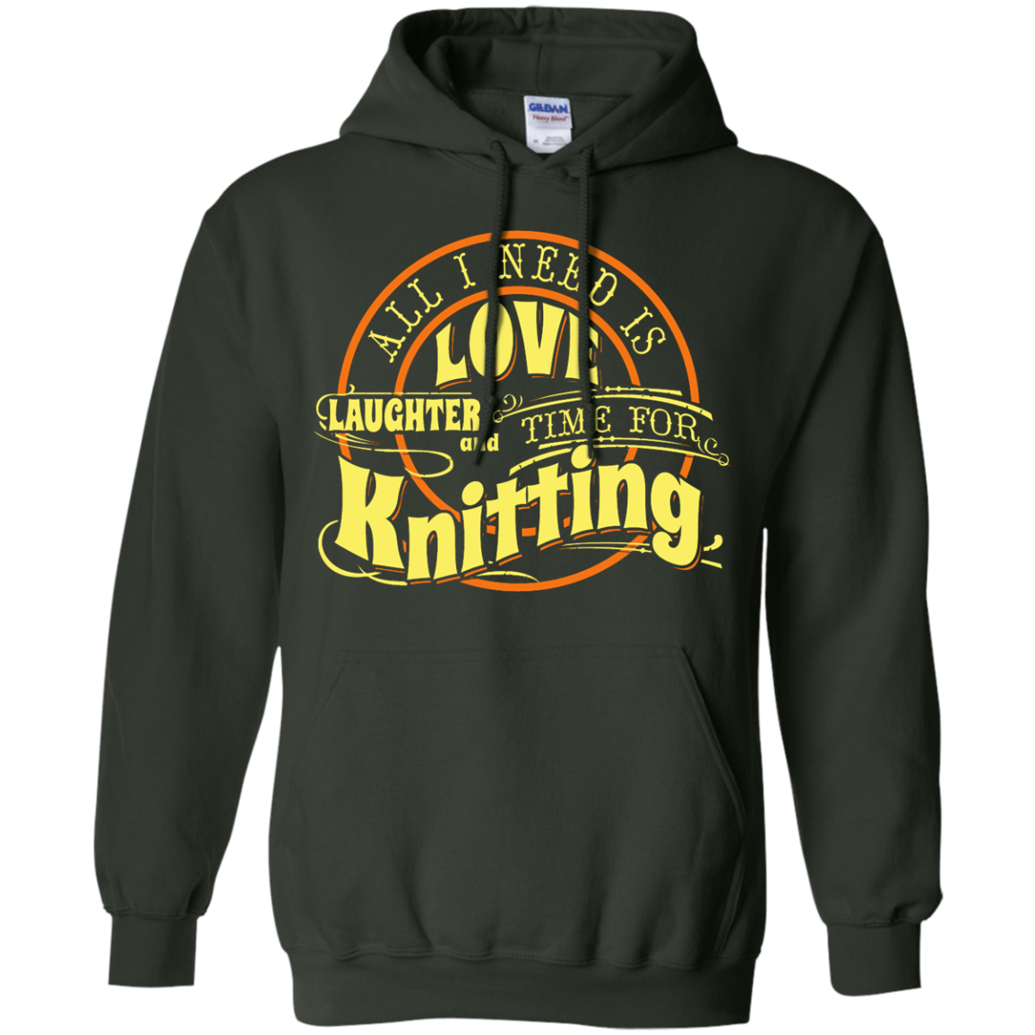 Time for Knitting (yellow) Pullover Hoodies - Crafter4Life - 1
