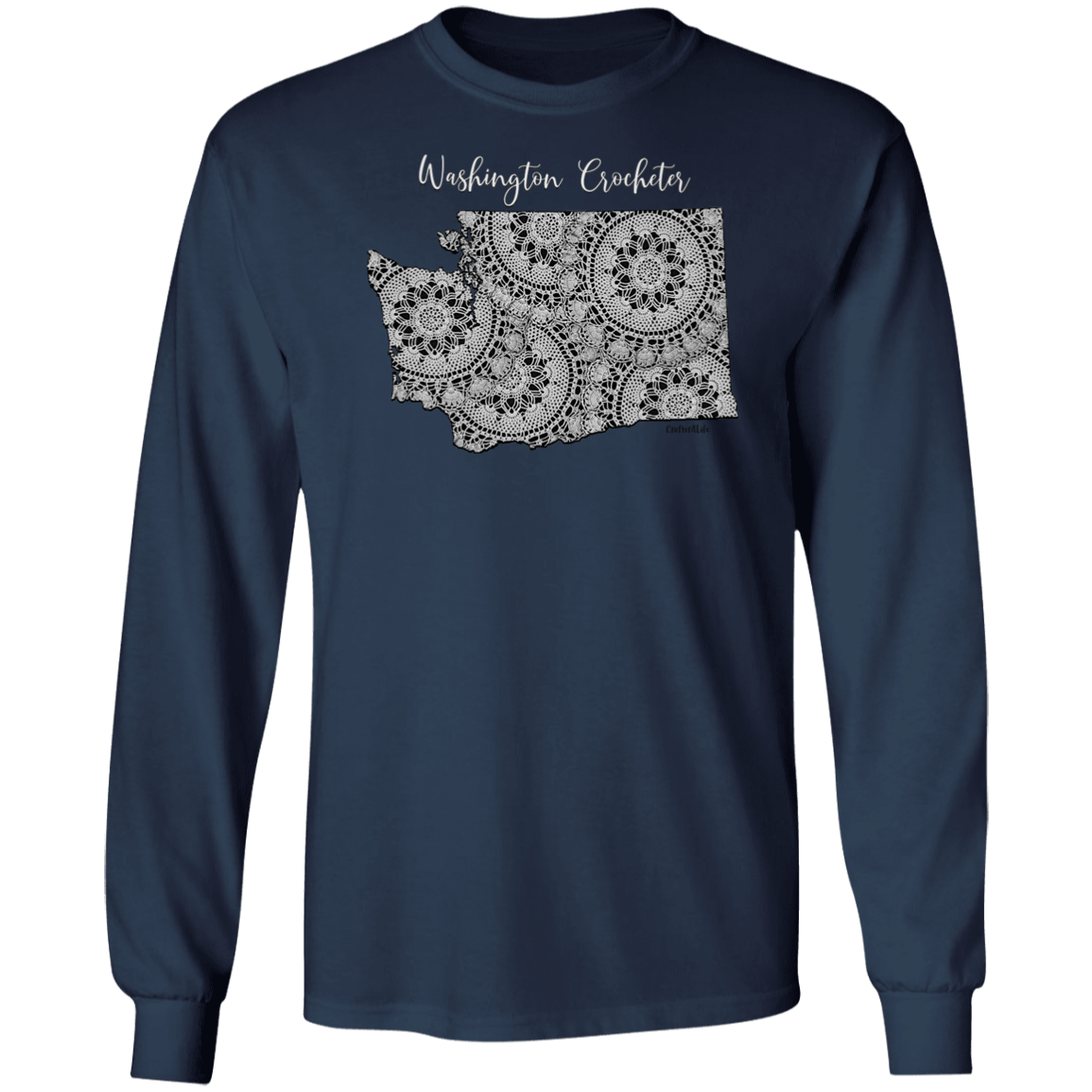Washington Crocheter LS Ultra Cotton T-Shirt