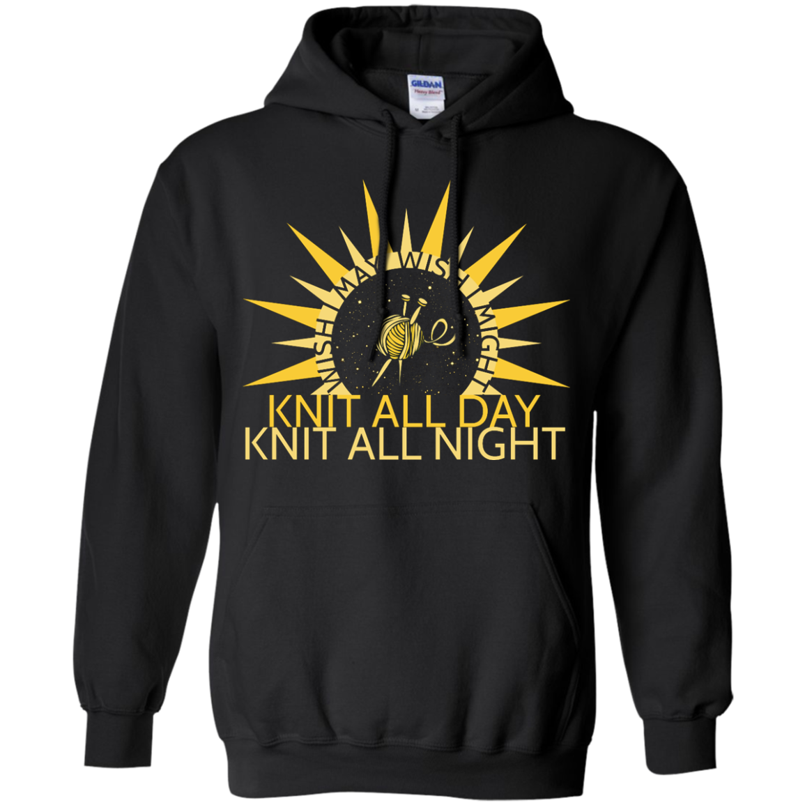 Wish I May Knit Pullover Hoodies