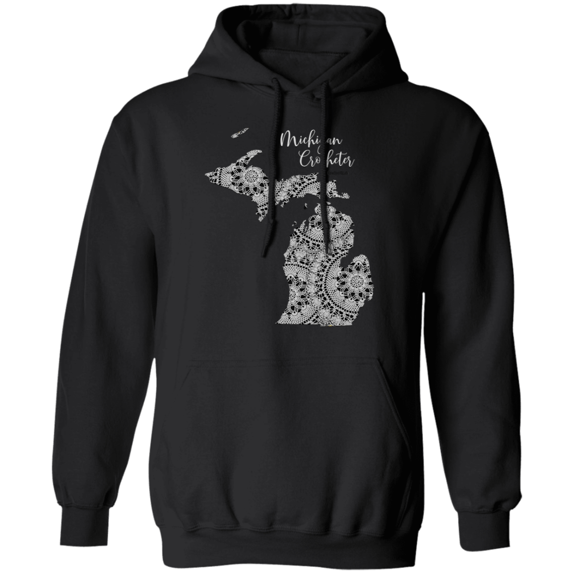 Michigan Crocheter Pullover Hoodie