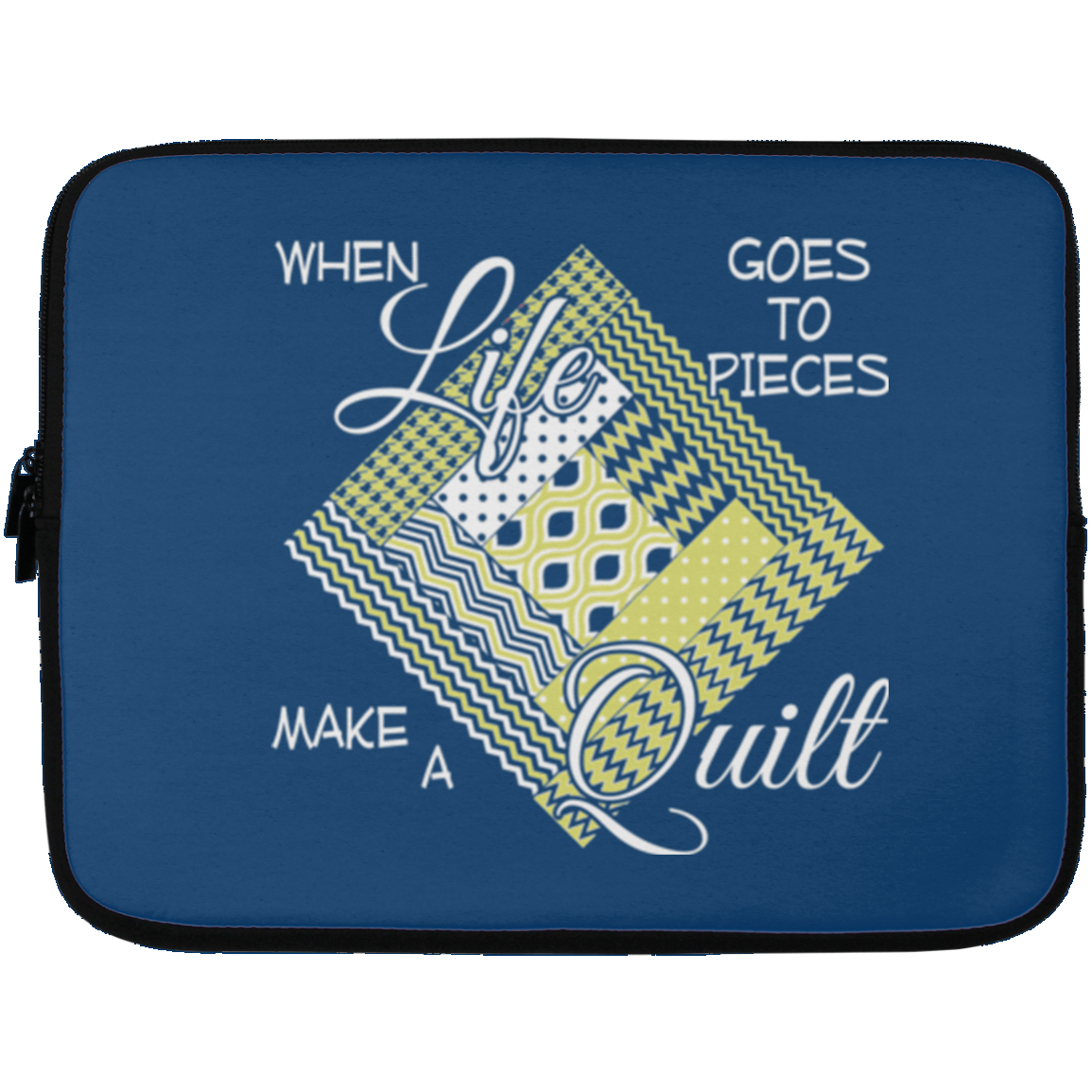 Make a Quilt (yellow) Laptop Sleeves