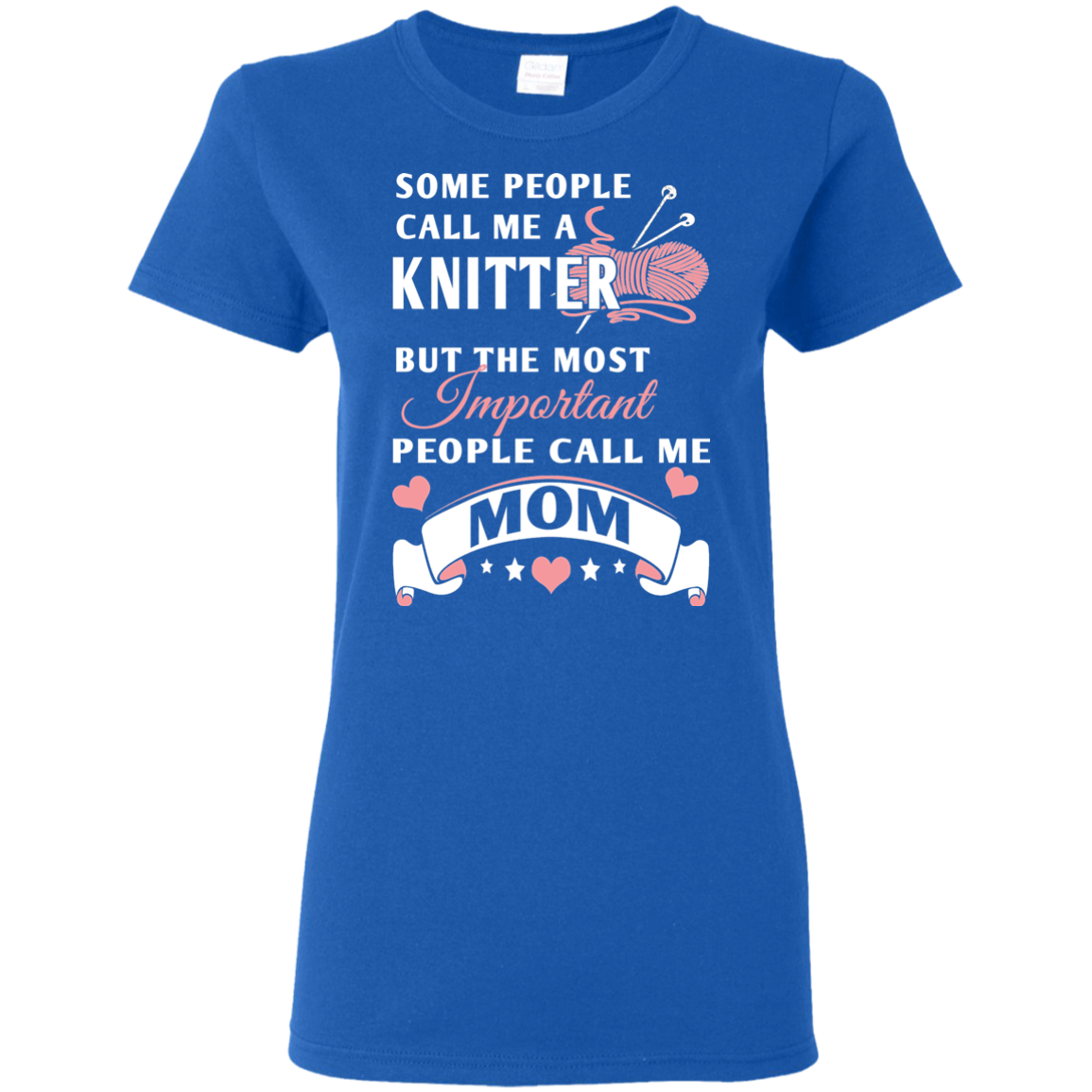 Knitter Mom Ladies' Cotton T-Shirt
