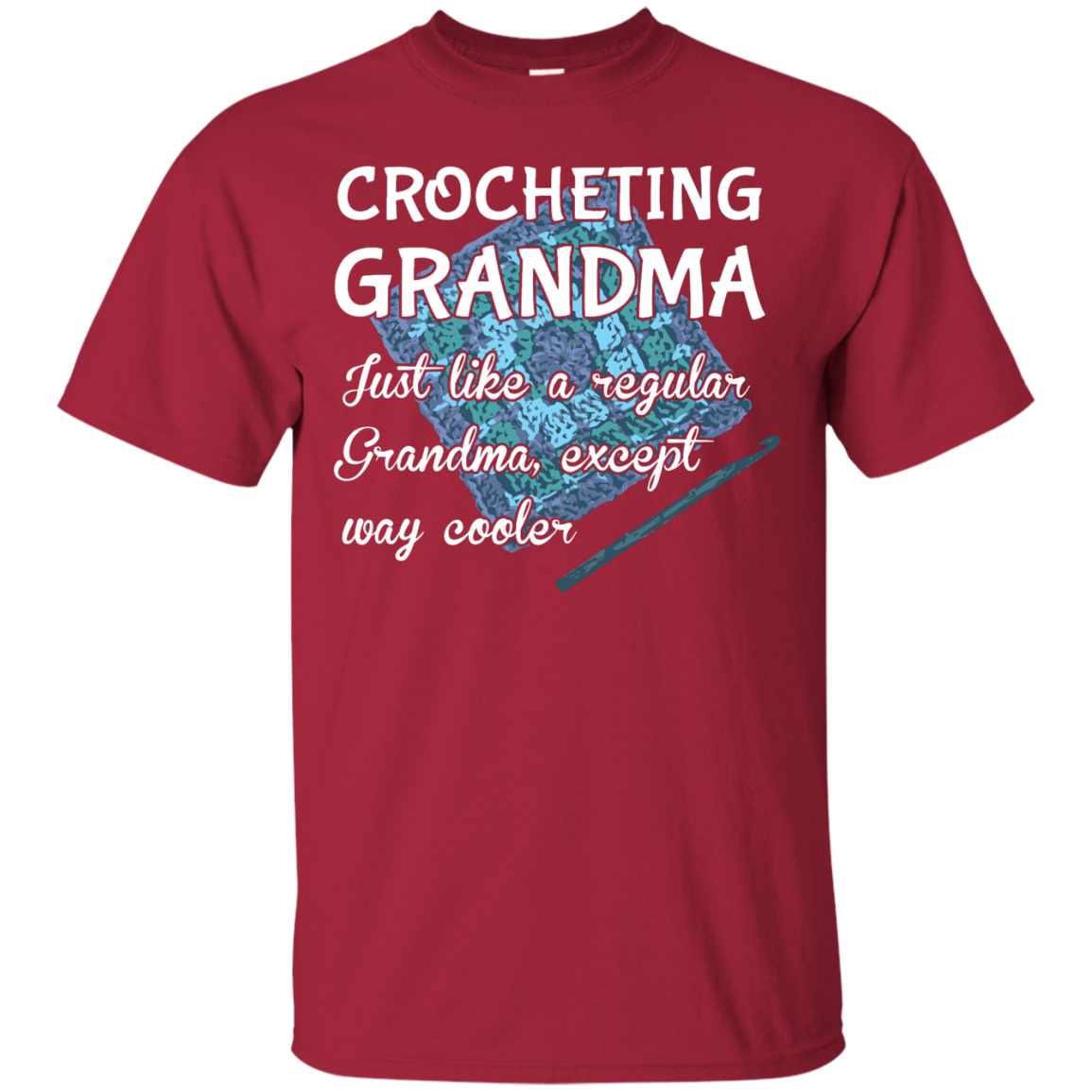Crocheting Grandma Custom Ultra Cotton T-Shirt