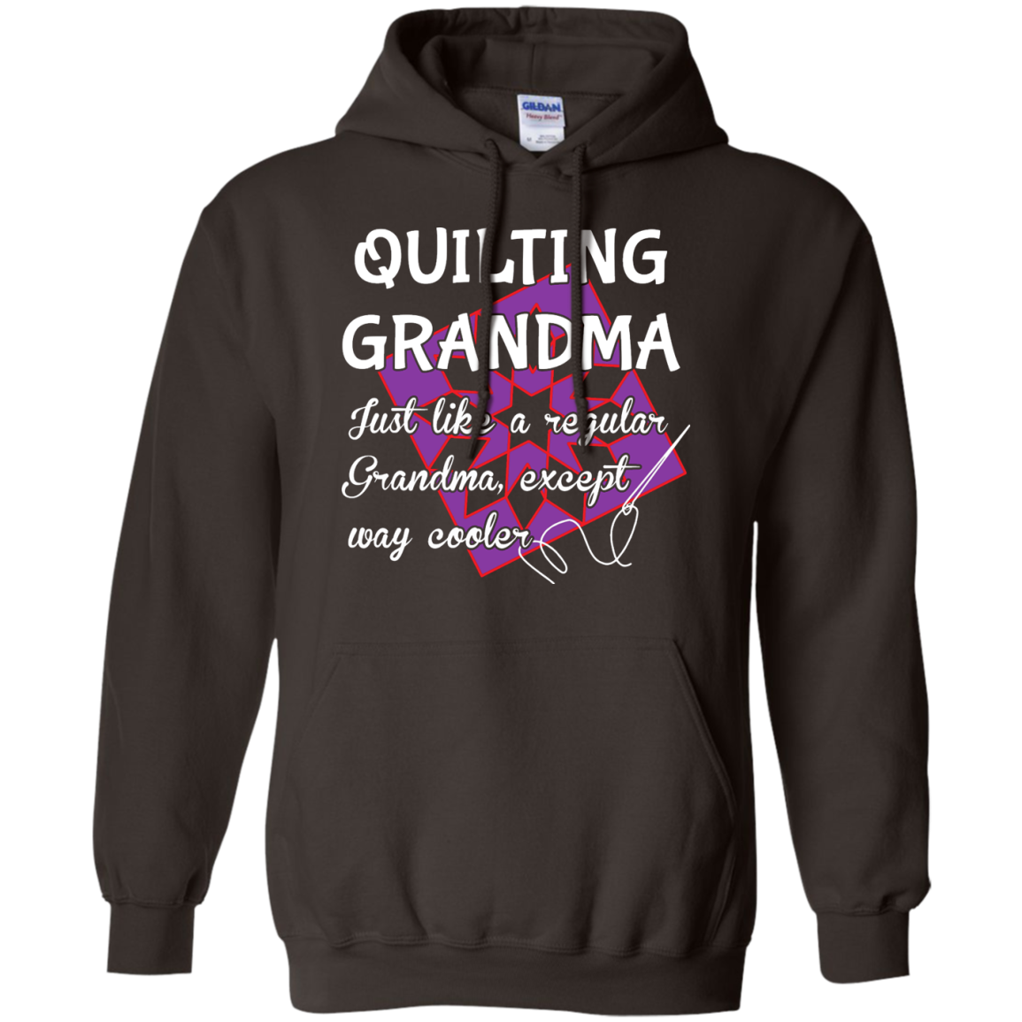 Quilting Grandma Pullover Hoodie