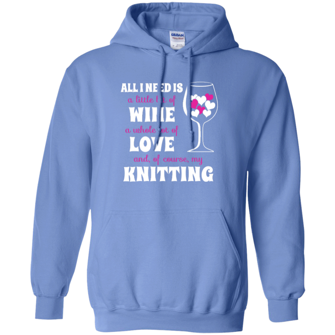 All I Need is Wine-Love-Knitting Pullover Hoodies - Crafter4Life - 5