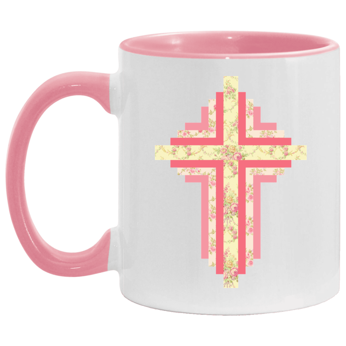 Patchwork Cross Accent Mug