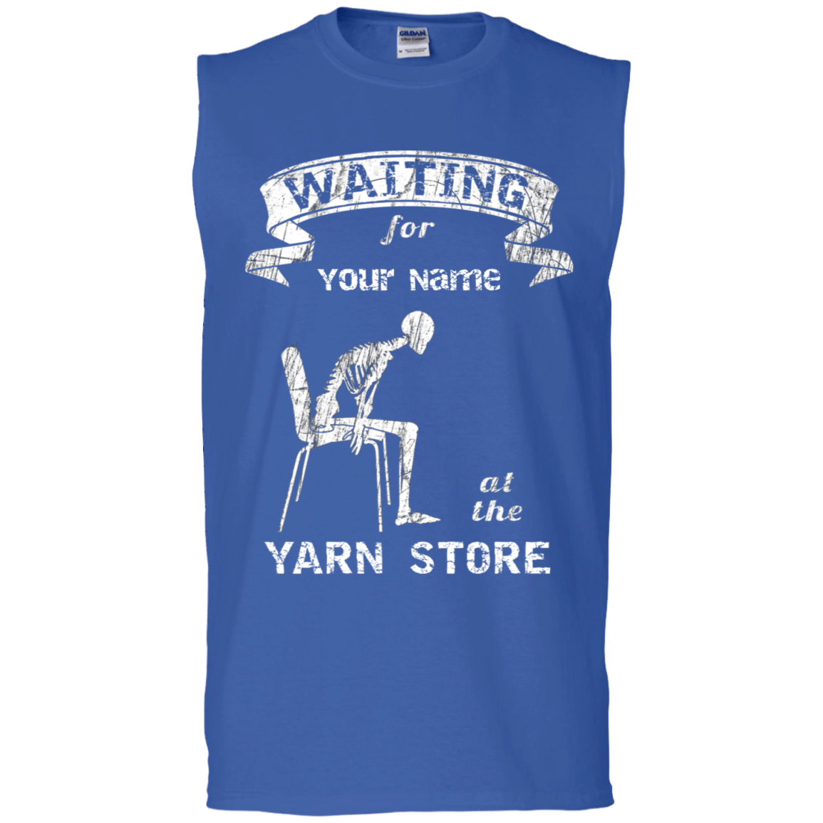 Waiting at the Yarn Store - Personalized Unisex T-Shirts