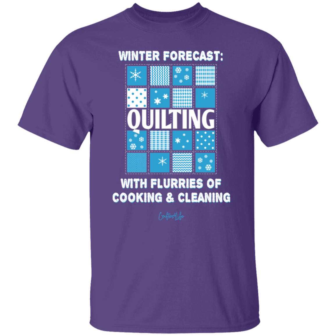 Winter Forecast Quilting Flurries T-Shirt