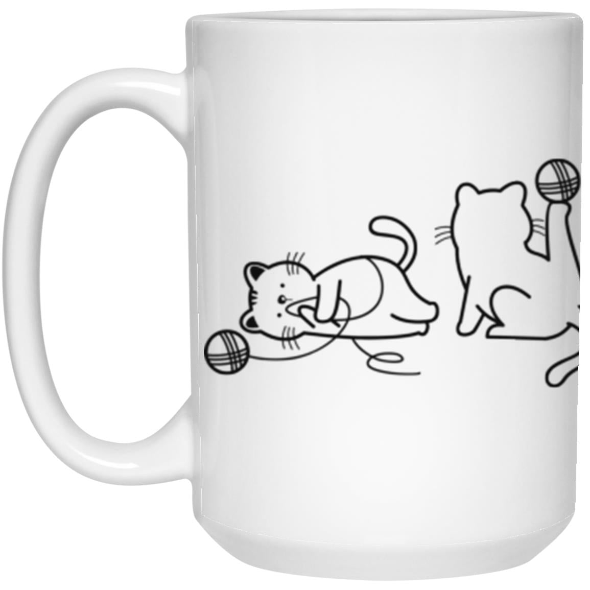 Cats & Yarn Mugs