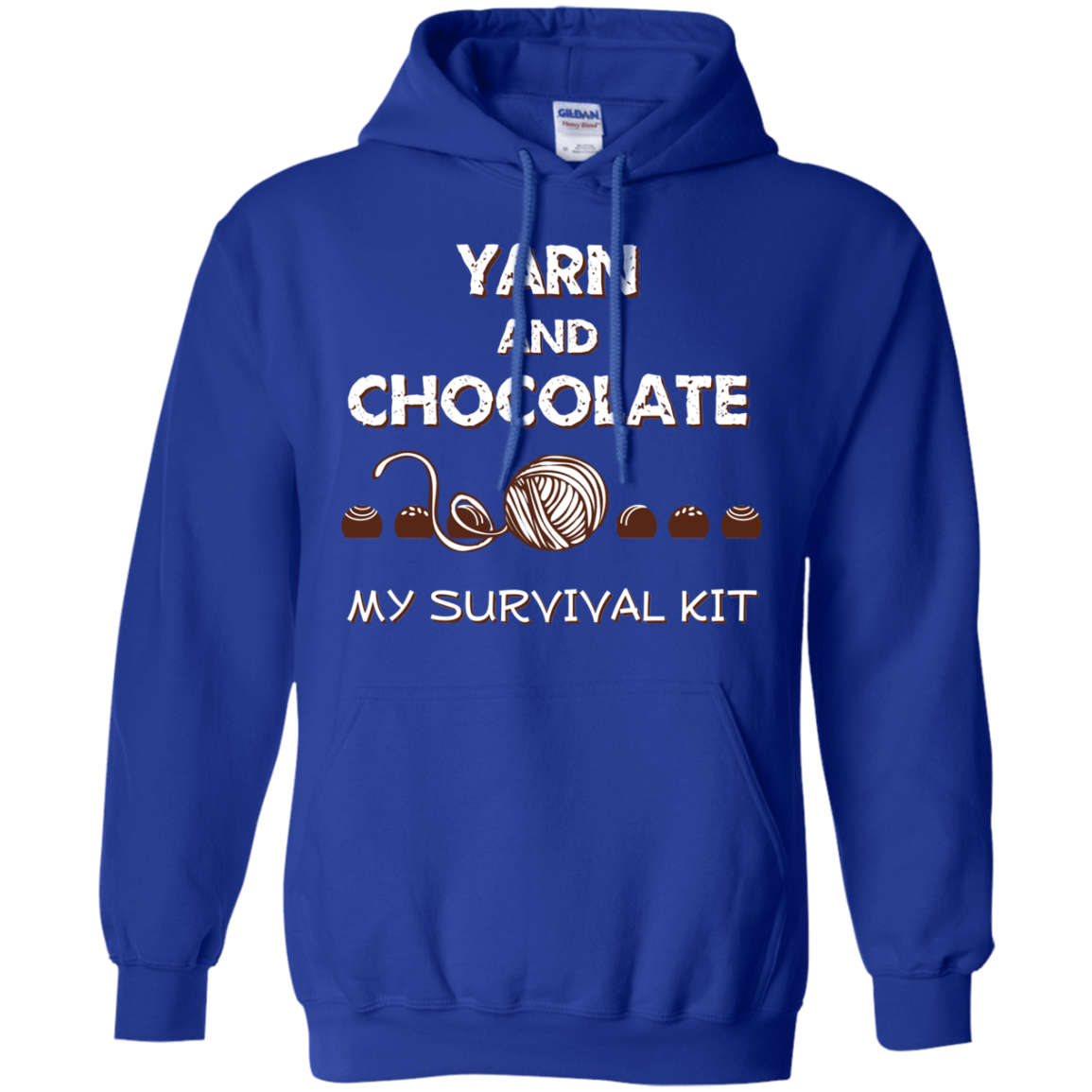 Yarn and Chocolate Pullover Hoodie