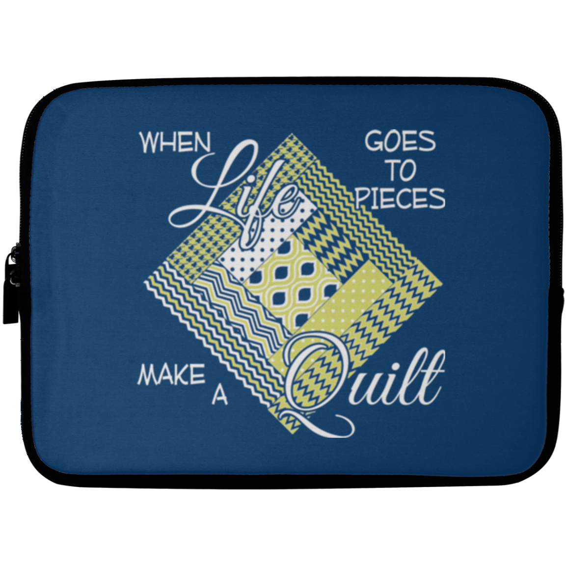 Make a Quilt (yellow) Laptop Sleeves