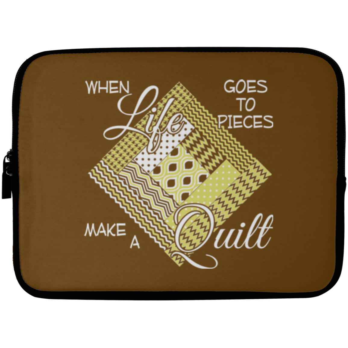 Make a Quilt (yellow) Laptop Sleeves