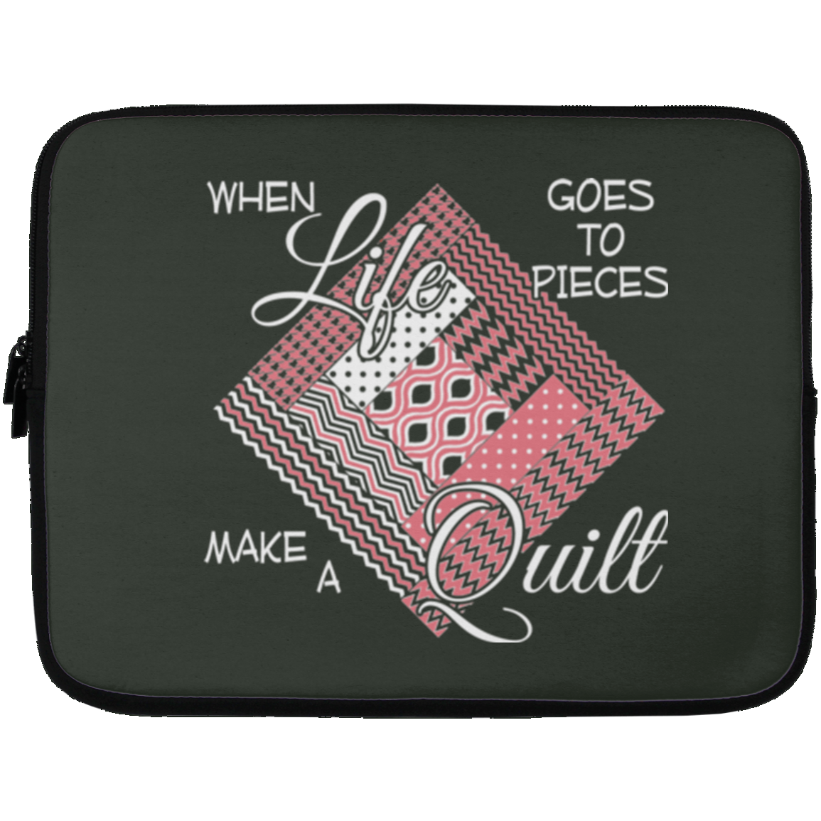 Make a Quilt (pink) Laptop Sleeves