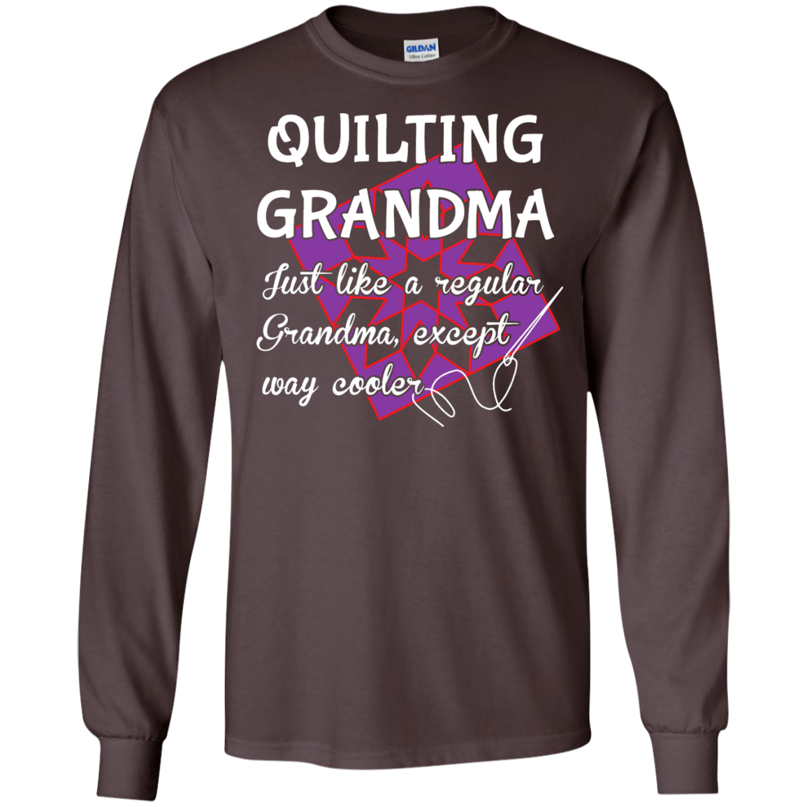 Quilting Grandma LS Ultra Cotton T-shirt