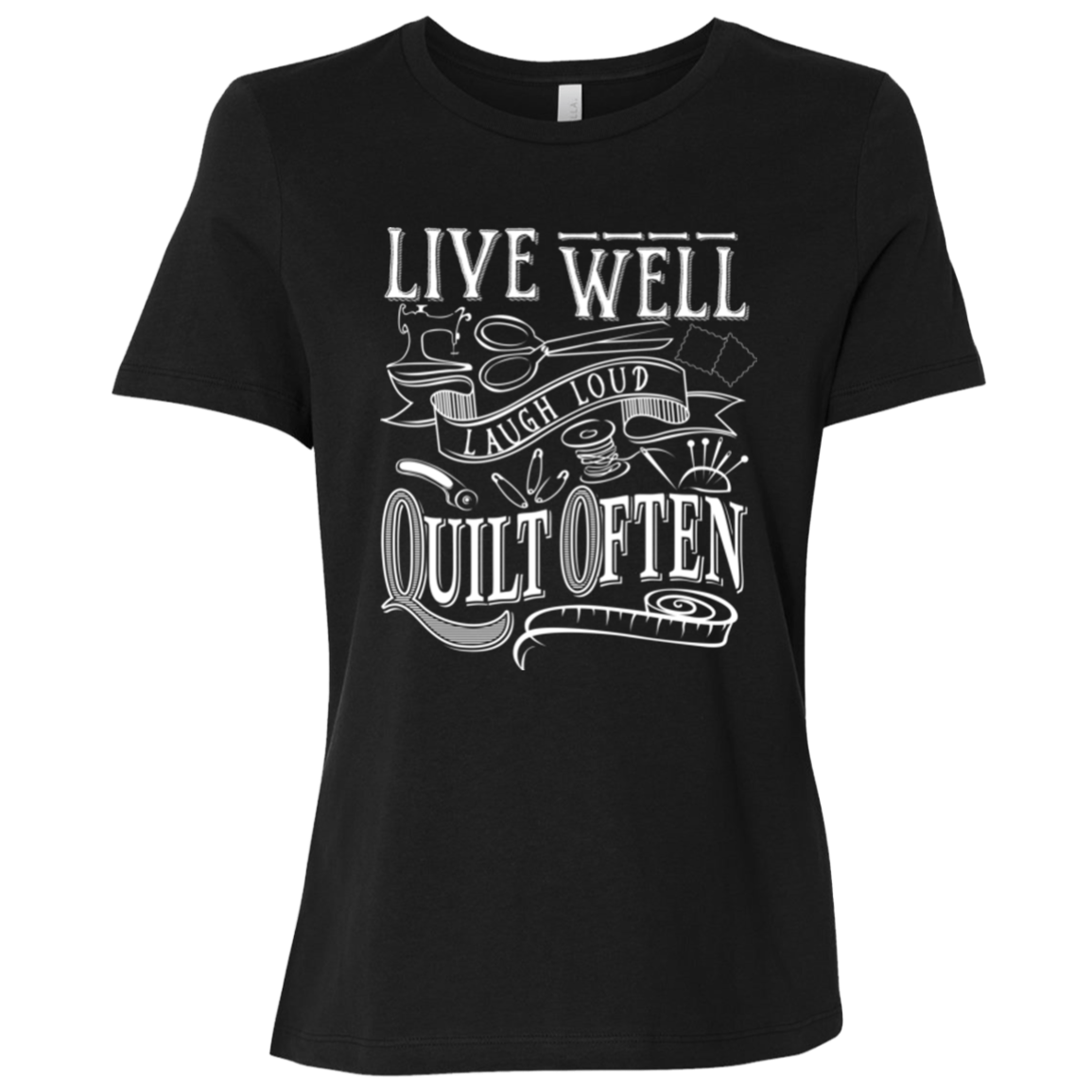 Quilt Often Ladies' Relaxed Jersey Short-Sleeve T-Shirt