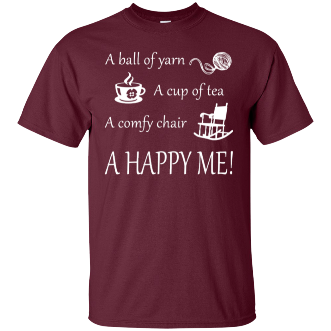 A Happy Me Custom Ultra Cotton T-Shirt - Crafter4Life - 9