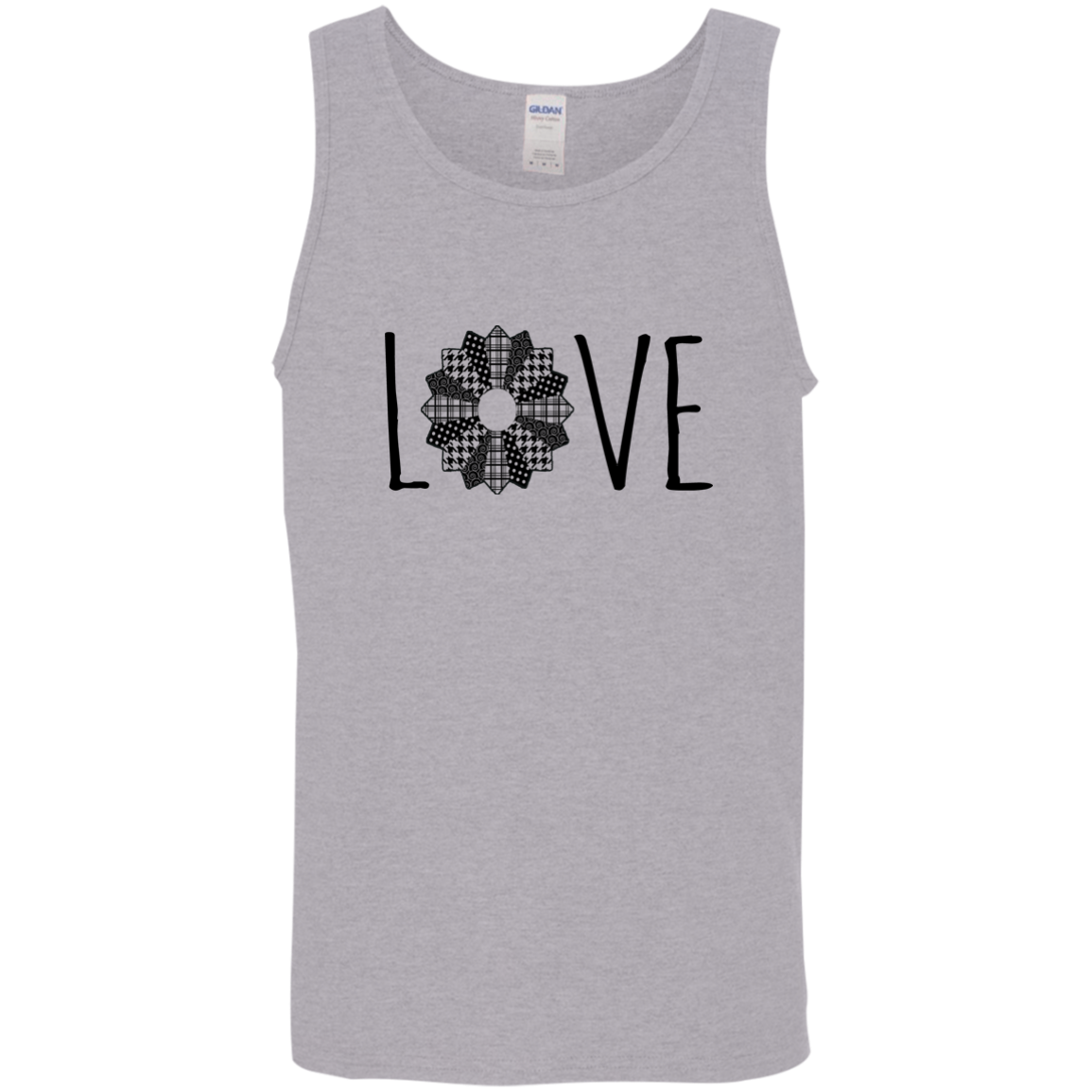 Love Quilt Cotton Tank Top 5.3 oz.