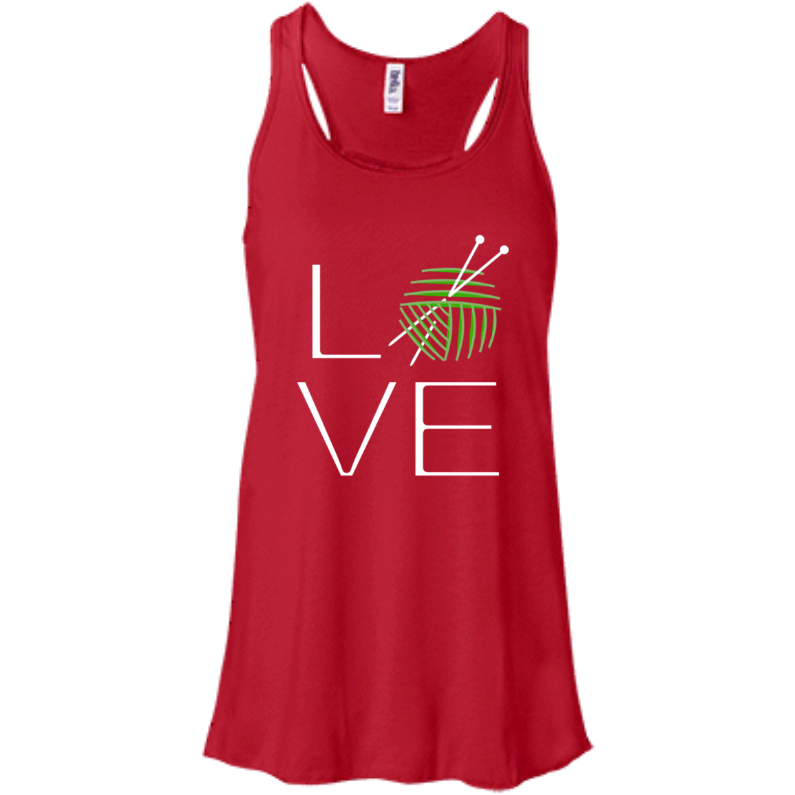 LOVE Knitting Flowy Racerback Tank