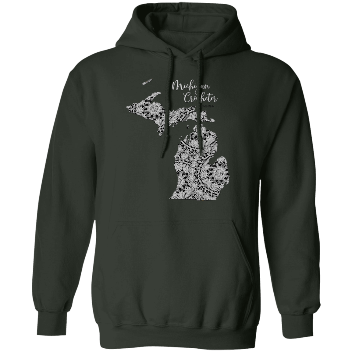 Michigan Crocheter Pullover Hoodie