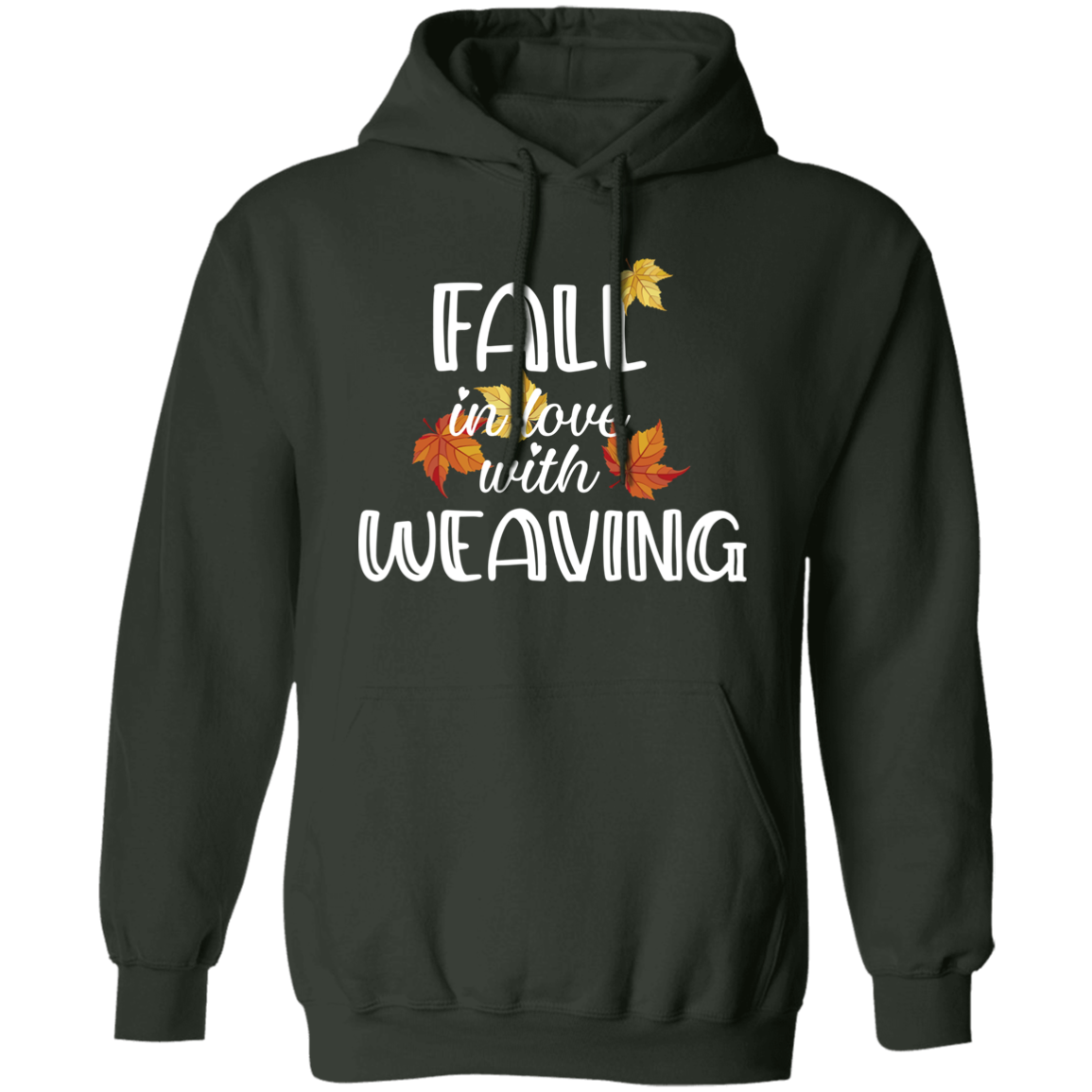 Fall in Love with Weaving Pullover Hoodie