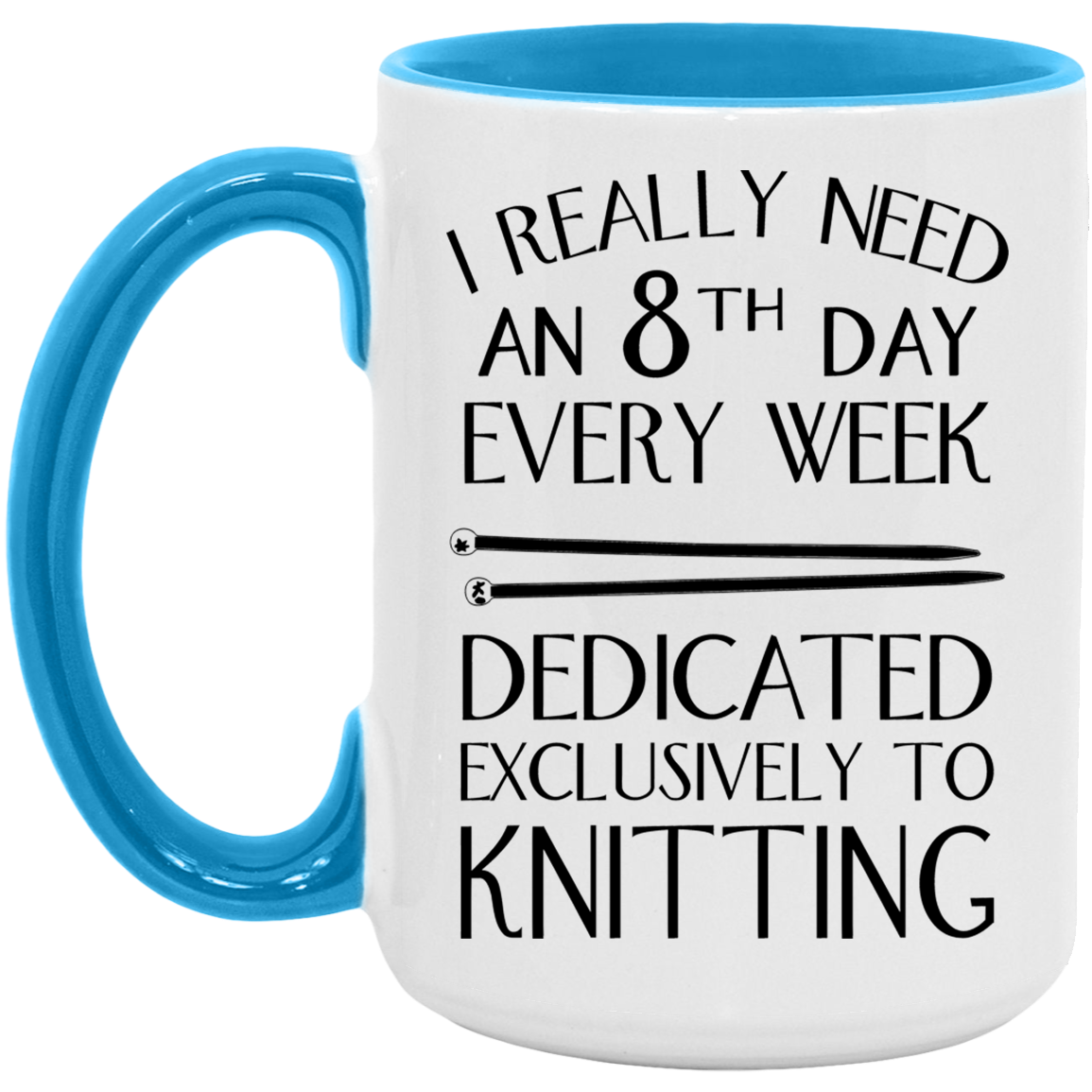8th Day Knitting Mugs