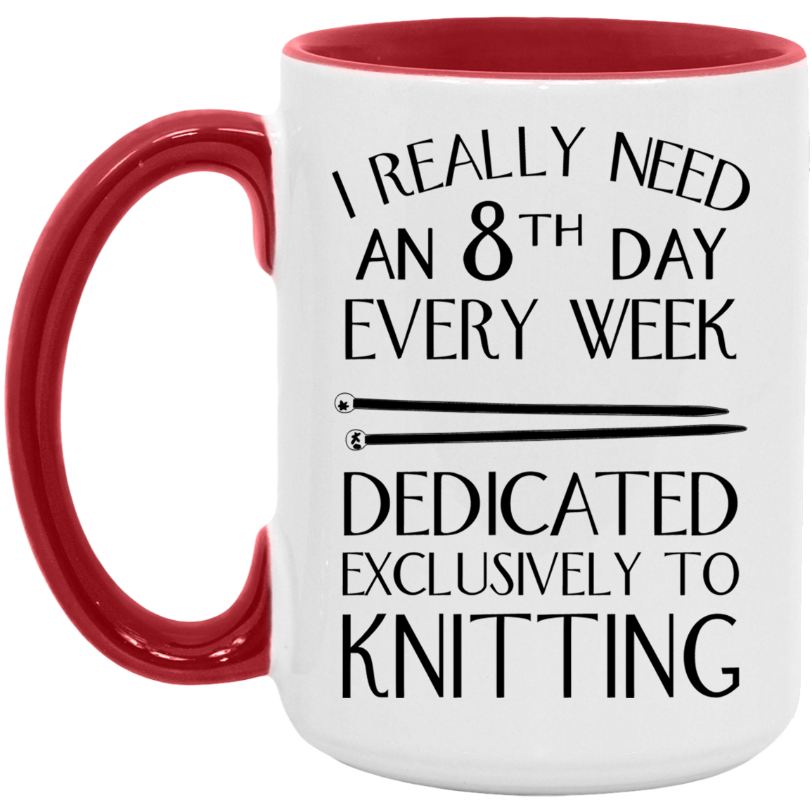 8th Day Knitting Mugs