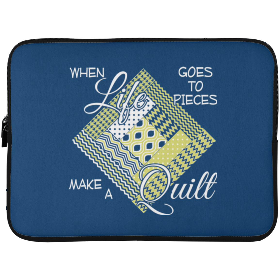 Make a Quilt (yellow) Laptop Sleeves