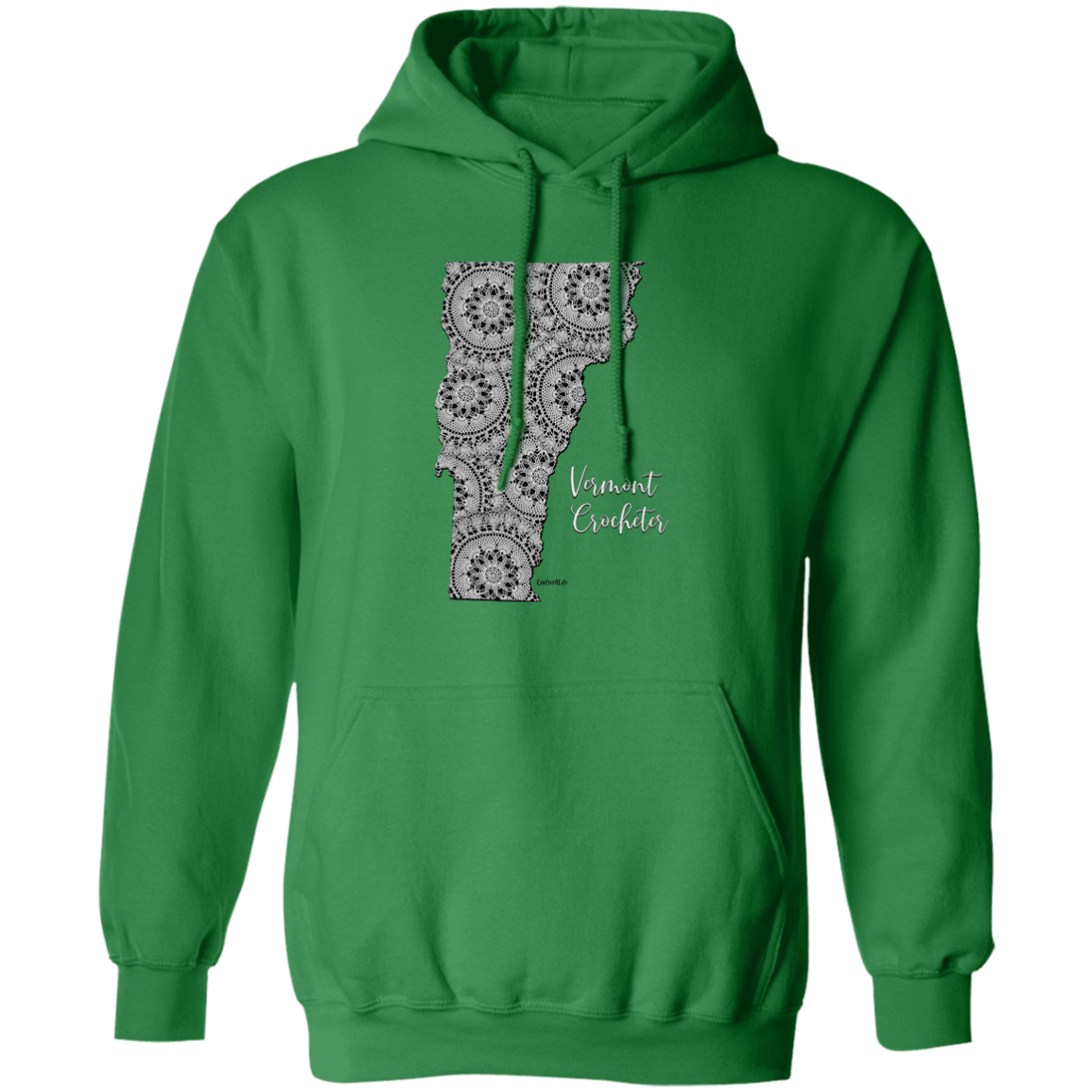 Vermont Crocheter Pullover Hoodie