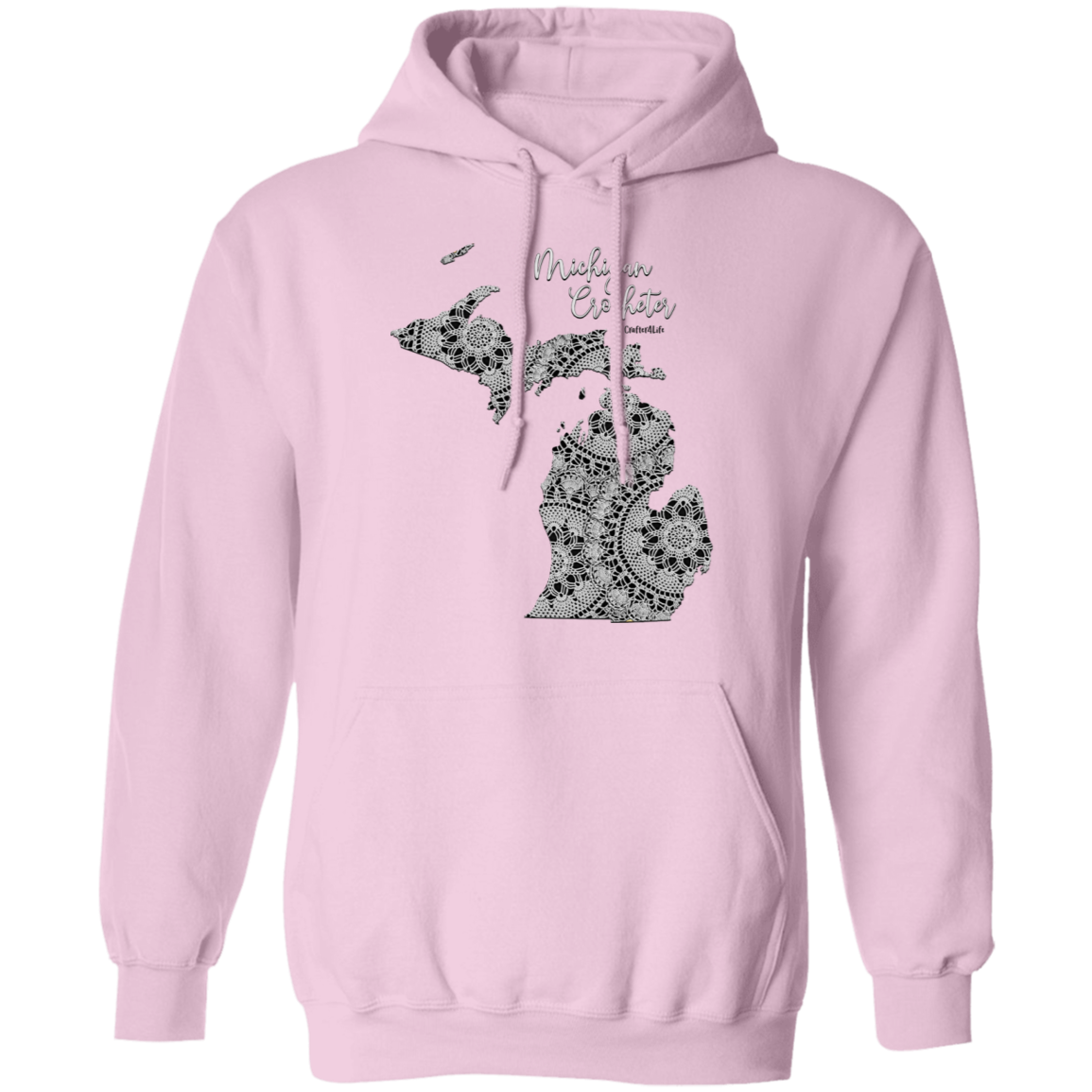 Michigan Crocheter Pullover Hoodie