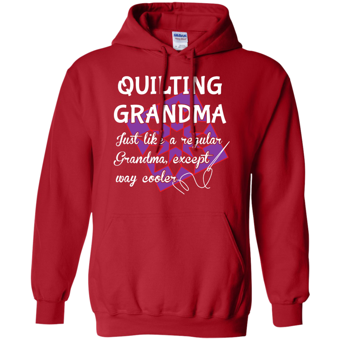 Quilting Grandma Pullover Hoodie