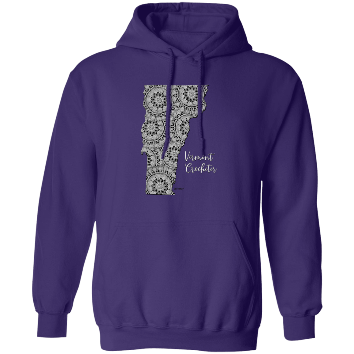 Vermont Crocheter Pullover Hoodie