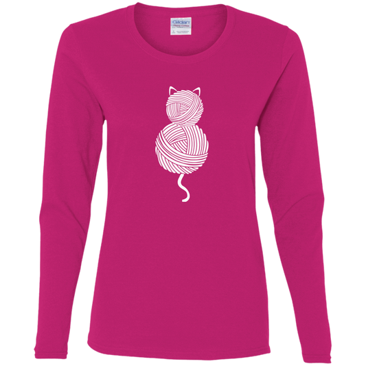 Yarn Kitty Ladies Long Sleeve Shirts