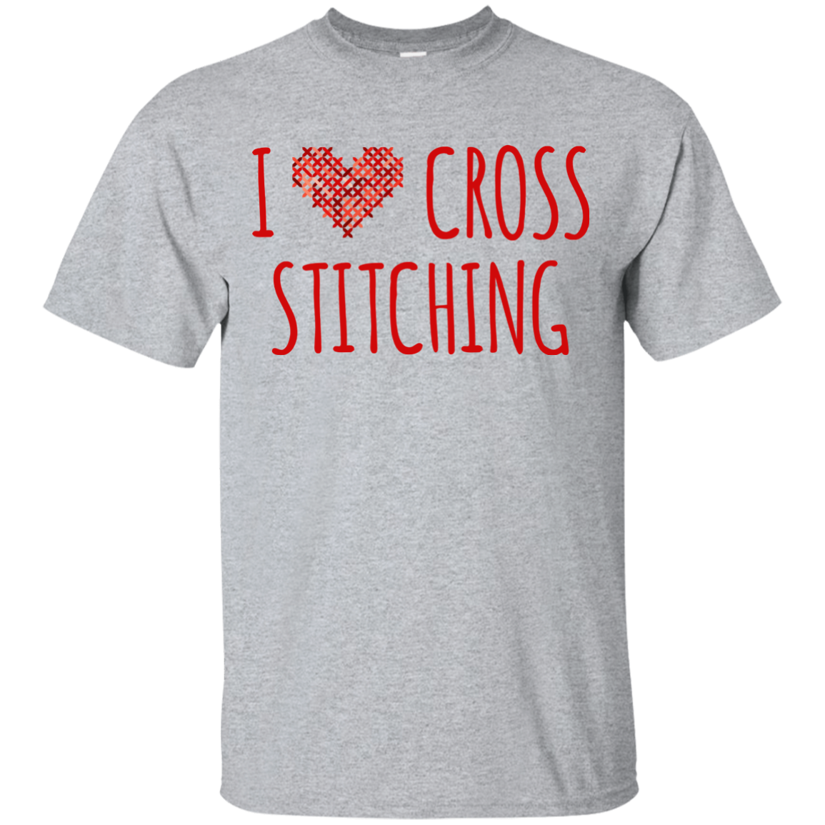 I Heart Cross Stitching Ultra Cotton T-Shirt