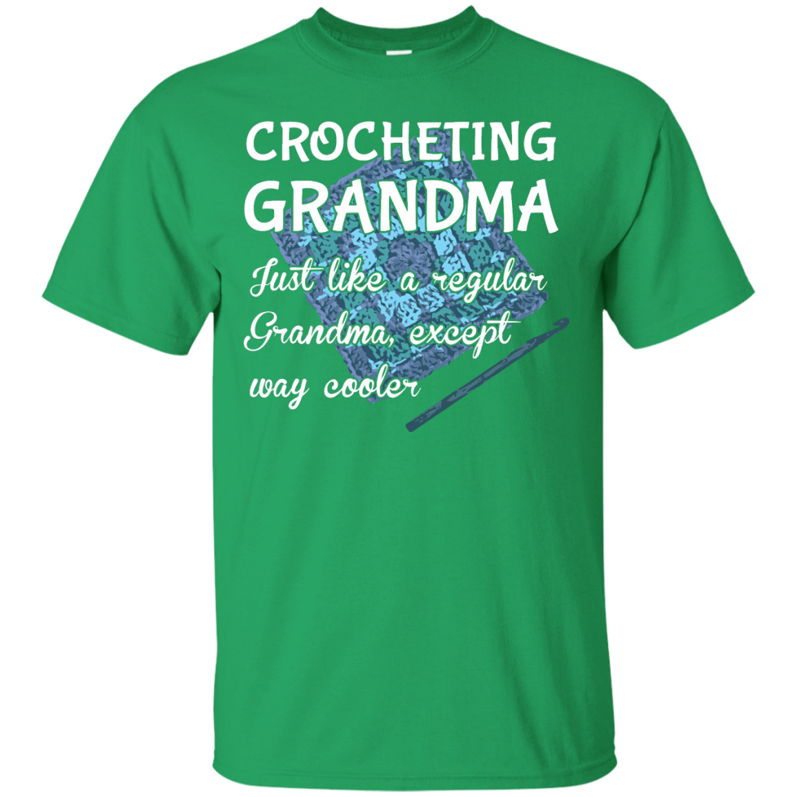 Crocheting Grandma Custom Ultra Cotton T-Shirt