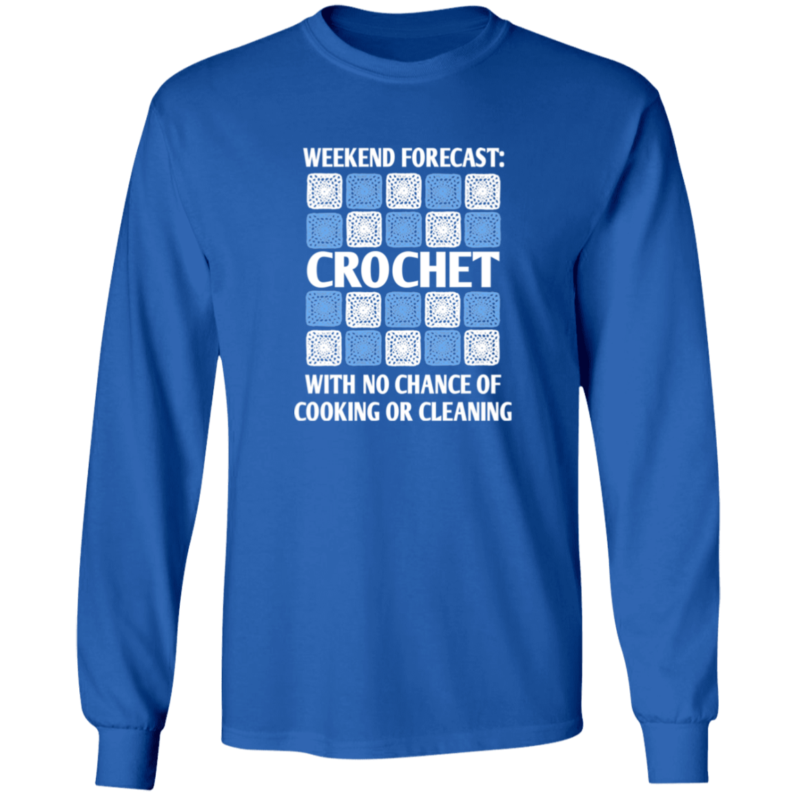 Weekend Forecast Crochet Long Sleeve T-Shirt
